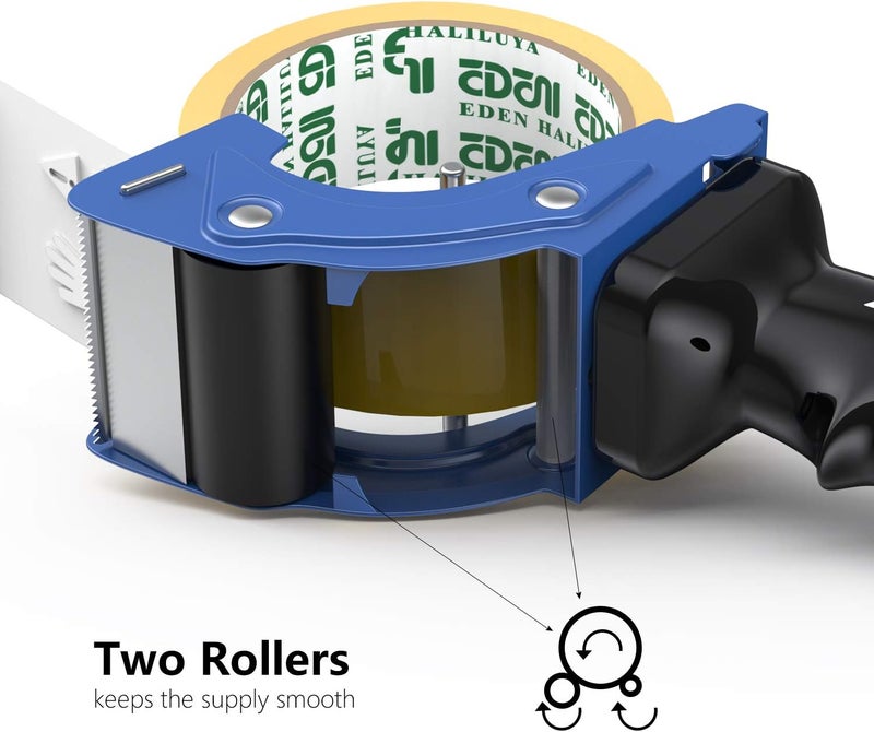 Prosun Fast Reload 2 Inch Tape Gun Dispenser Packing Packaging Sealing Cutter Blue - Image 5